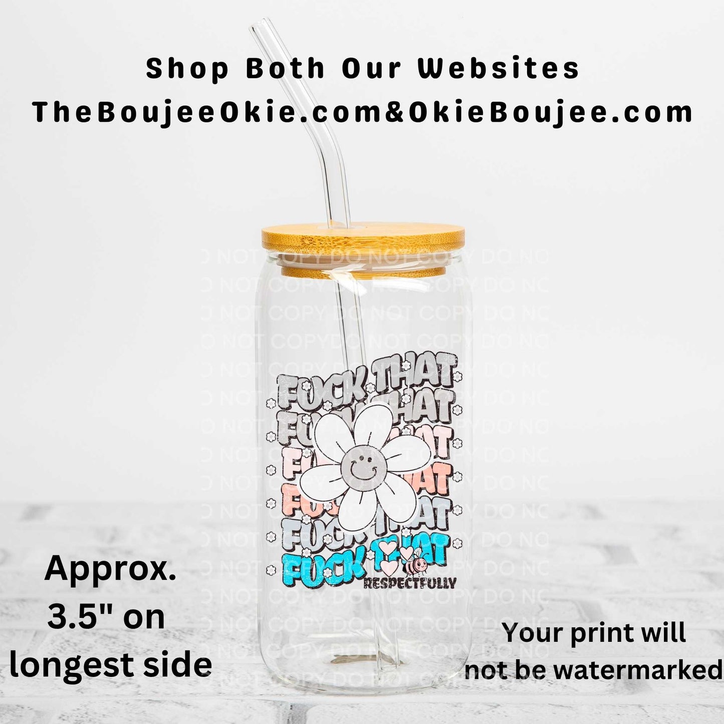 Fuck That Respectfully Uv Dtf Decal