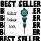 Fancy Beaded Glitter Poker Tool-Fun Fact I Really Don't Care