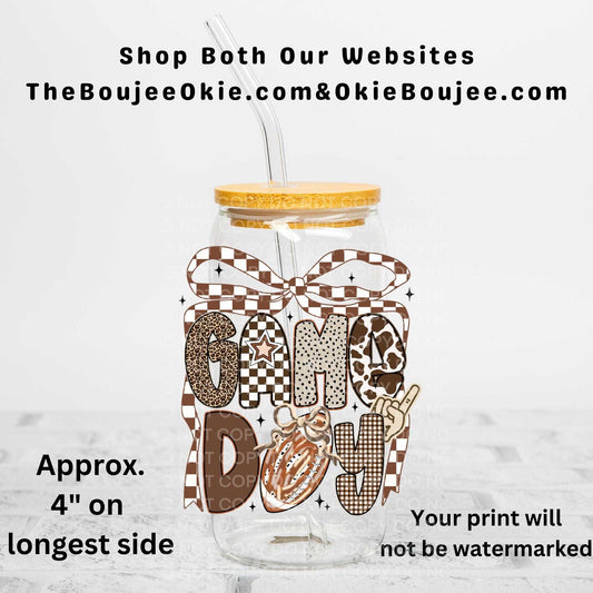 Football Game Day Uv Dtf Decal