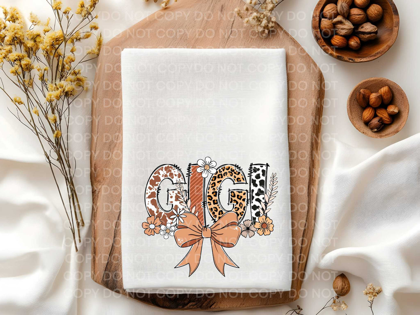 Gigi Western Floral Towel Sublimation Print