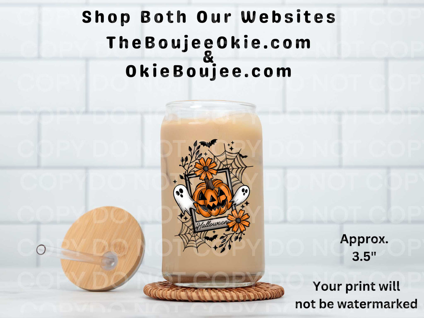 Halloween Polaroid UV DTF Decal Double Sided