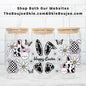 Happy Easter UV DTF Double-Sided Wrap – 16oz Glass Can & Tumbler Design