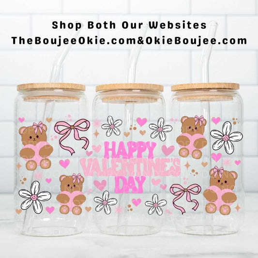 Happy Valentine's Day Bears Uv Dtf Wrap