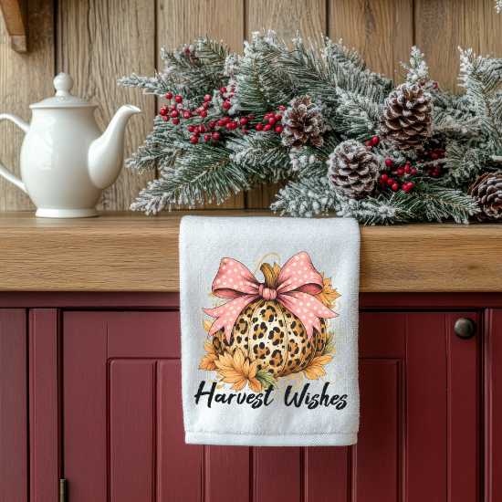 Harvest Wishes Towel Sublimation Print