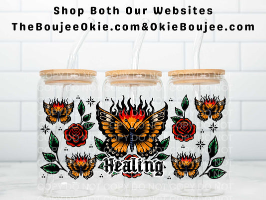 Healing Butterfly Double Sided Uv Dtf Wrap