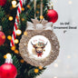 Merry Christmas Highland Cow Ornament or Magnet UV DTF Decal