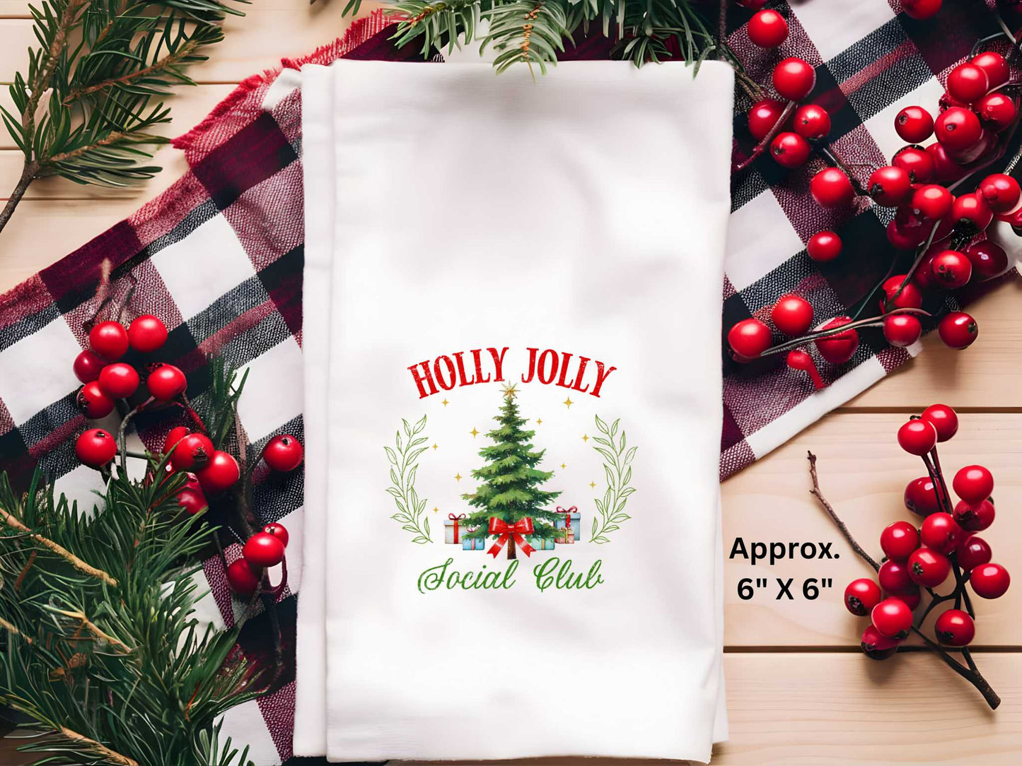 Holly Jolly Social Club Sublimation Print