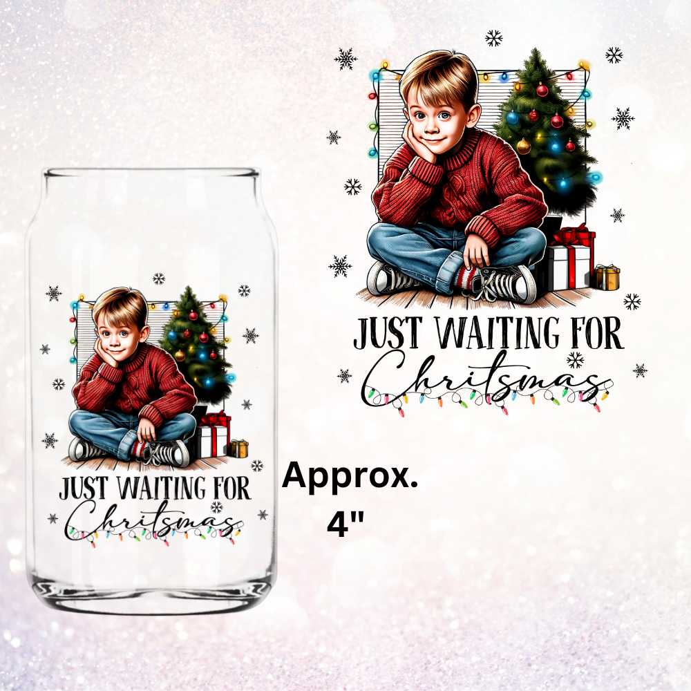 Just Waiting for Christmas – Double-Sided UV DTF Decal