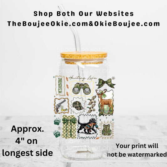 Hunting Life Uv Dtf Decal Double Sided