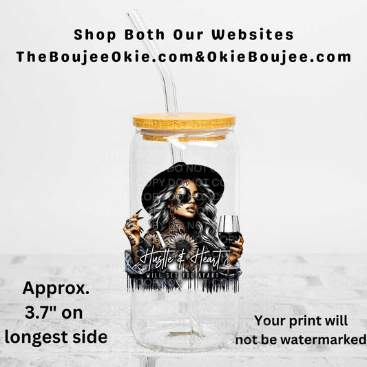 Hustle & Heart Will Set You Apart Uv Dtf Decal