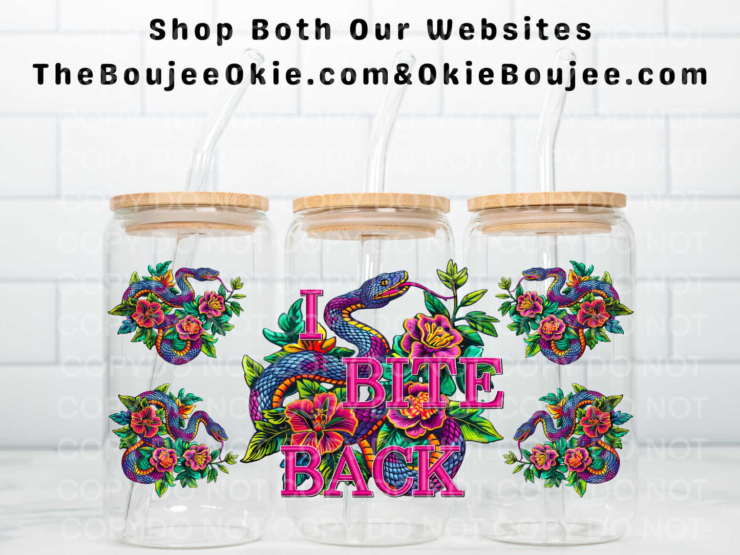 I Bite Back Double Sided Uv Dtf Wrap