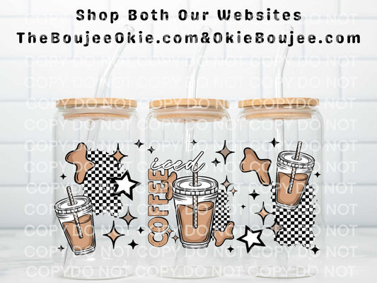 Iced Coffee Double Sided Uv Dtf Wrap