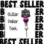 Fancy Beaded Glitter Poker Tool-Let Me File That Under IDGAF
