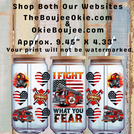 I Fight What You Fear Double Sided Uv Dtf Wrap