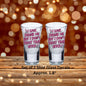 I Love Drunk Me But I Don't Trust That Bitch Set of 2 UV DTF Shot Glass Decals