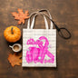In October We Wear Pink Tote Bag Sublimation Print