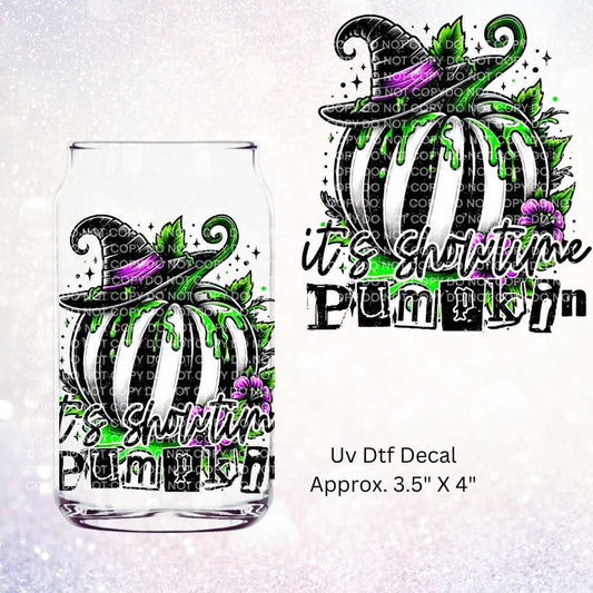 It's Showtime Pumpkin  Uv Dtf Decal | Halloween