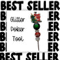 Fancy Beaded Glitter Poker Tool-Jesus Fills My Cup