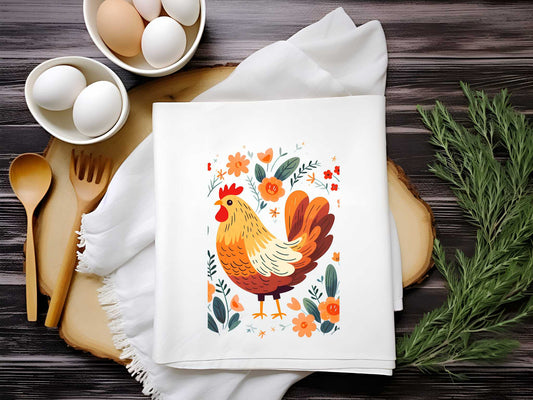 Chicken Towel Sublimation Print