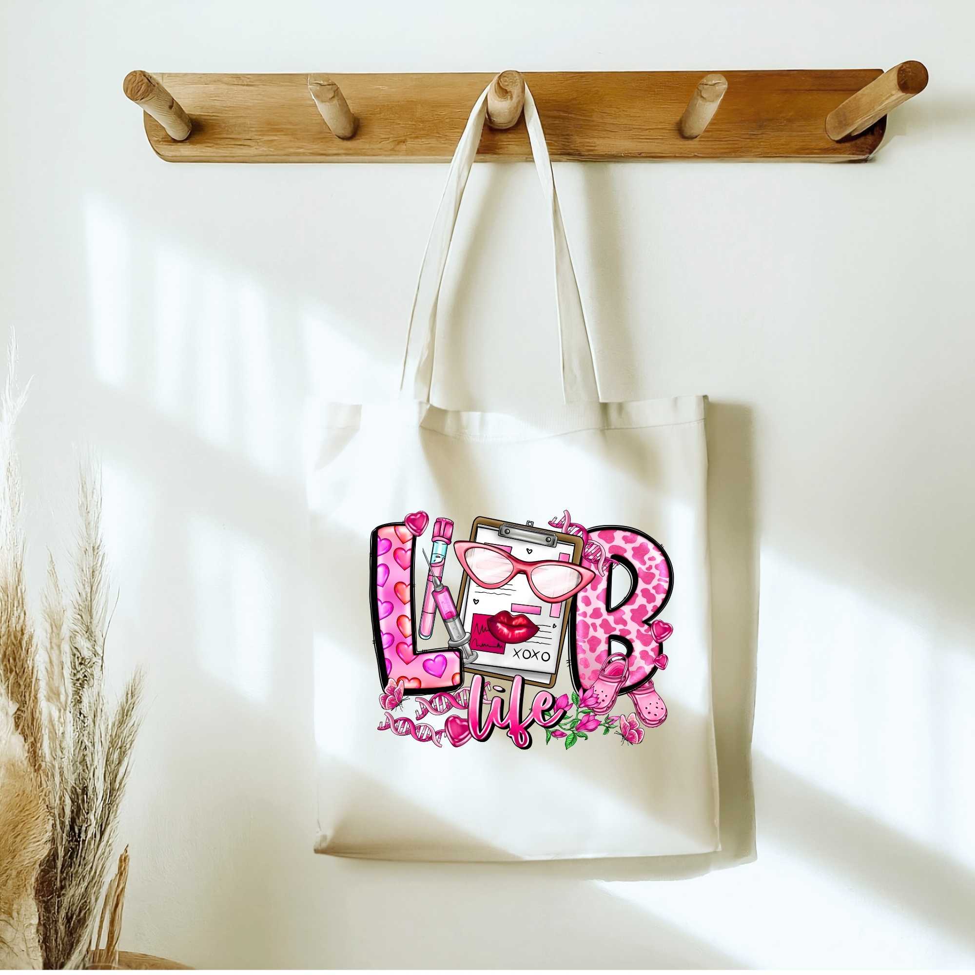 Lab Life Tote Bag Sublimation Print – The Boujee Okie
