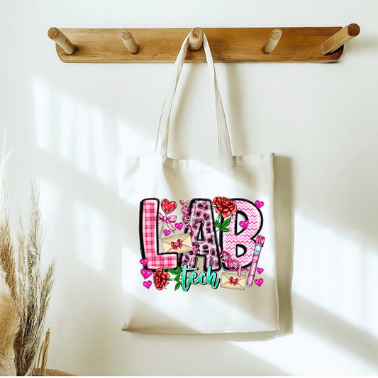 Lab Tech Tote Bag Sublimation Print