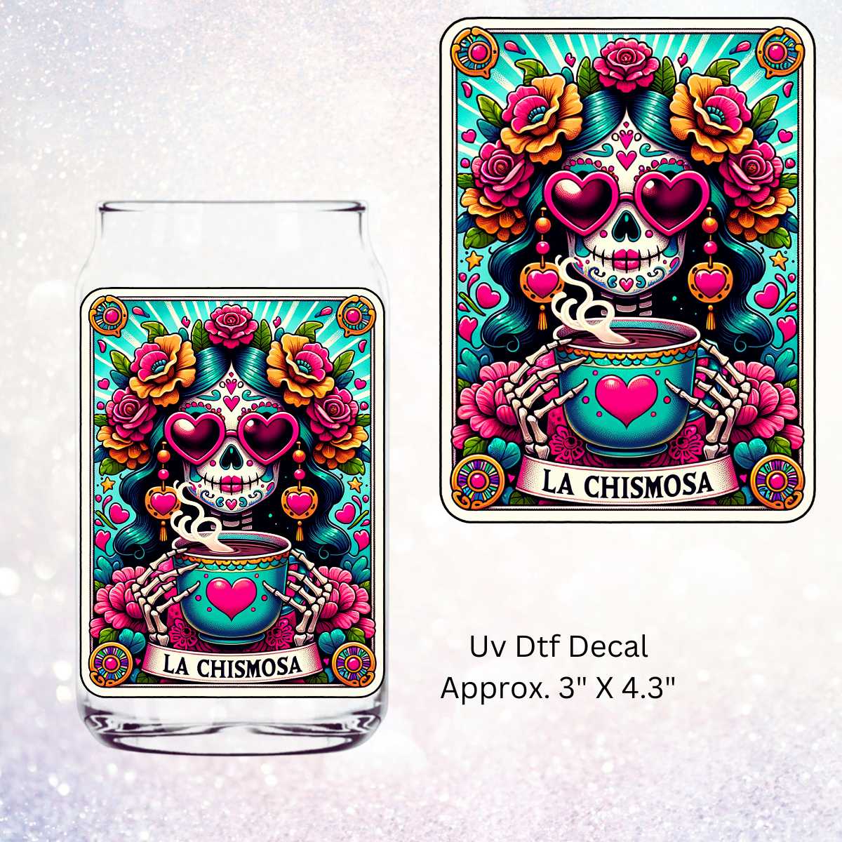 La Chismosa Tarot Card UV DTF Decal