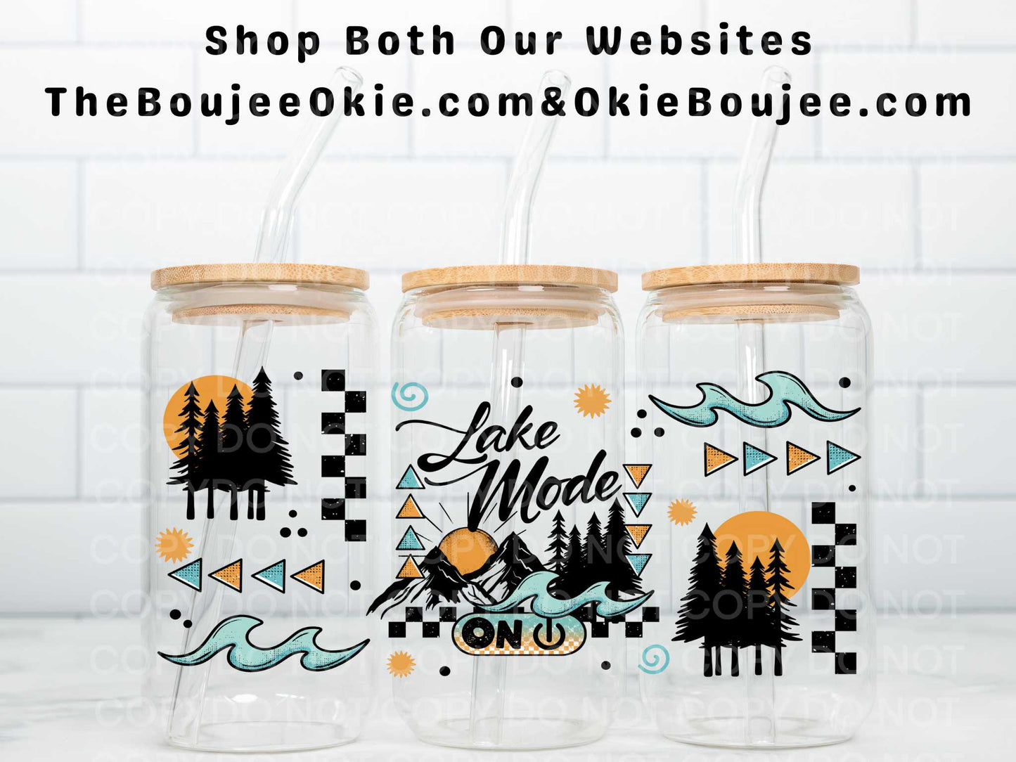 Lake Mode Double Sided Uv Dtf Wrap