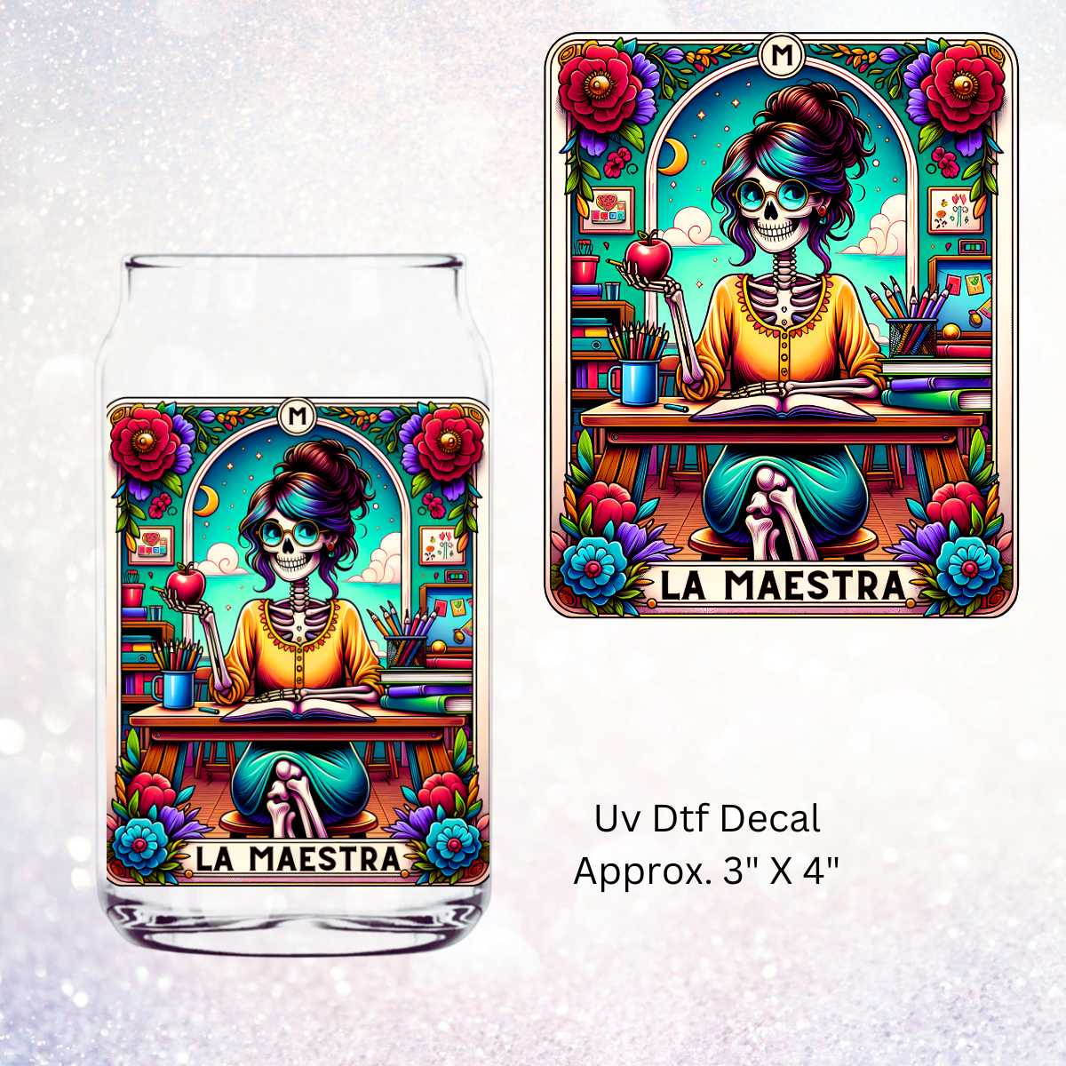 La Maestra Tarot Card UV DTF Decal