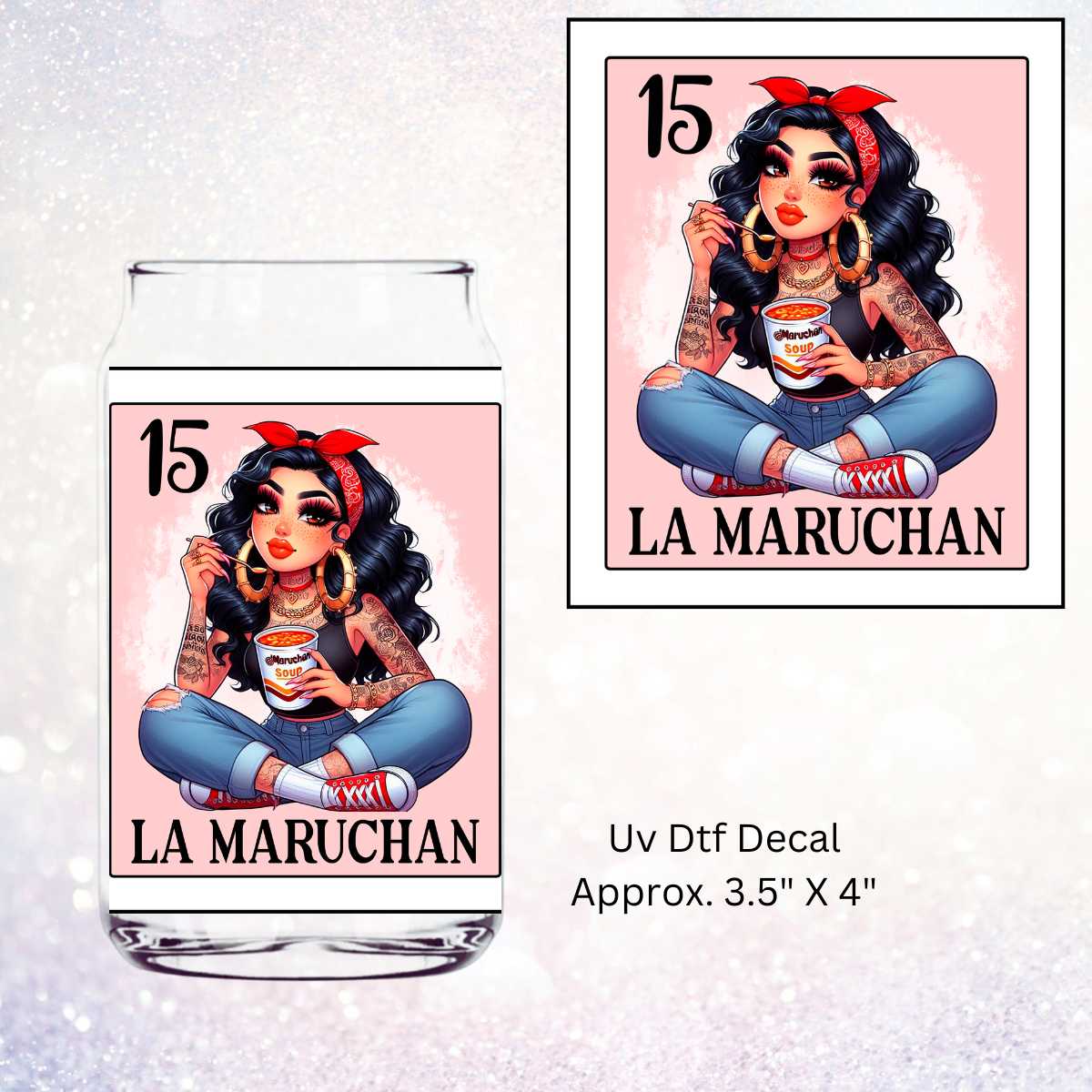 La Maruchan Tarot Card UV DTF Decal