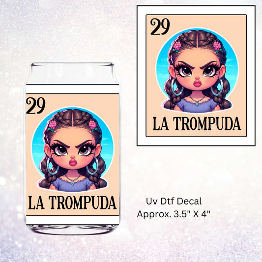 La Trompuda Tarot Card UV DTF Decal