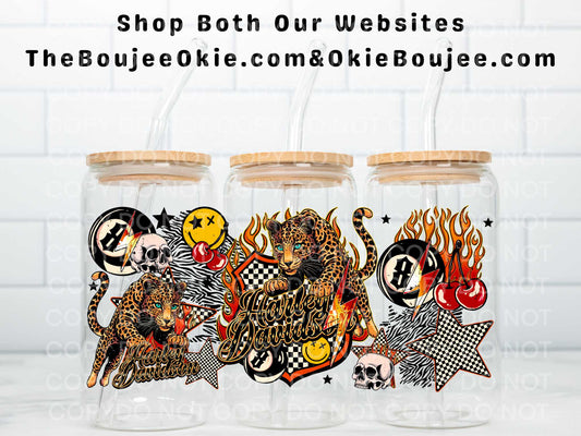 Leopard Harley Double Sided Uv Dtf Wrap