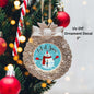 Let It Snow Snowman Christmas Ornament or Magnet UV DTF Decal