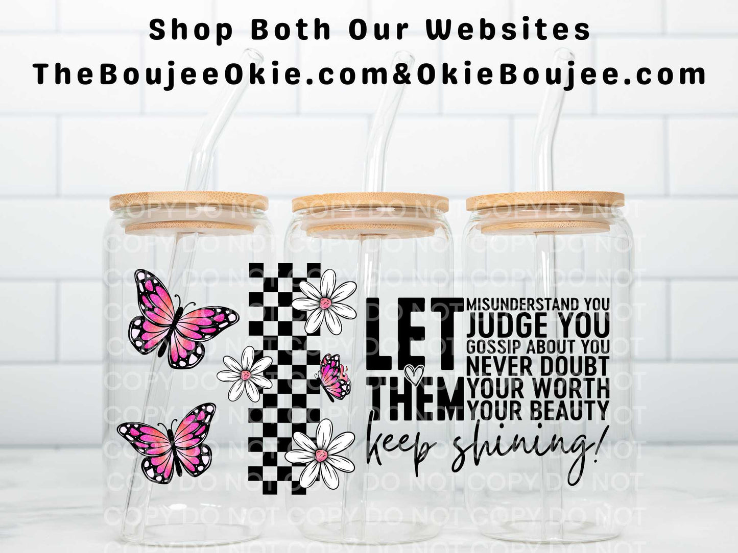 Let Them Uv Dtf Wrap Double Sided