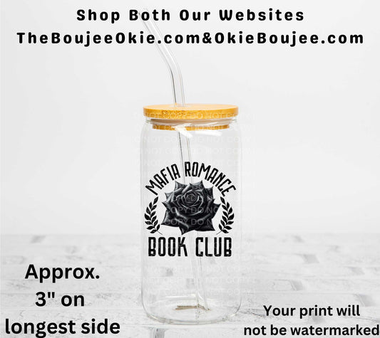 Mafia Romance Book Club UV DTF Decal Double Sided