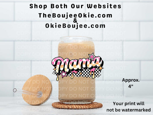 Mama UV DTF Decal Double Sided