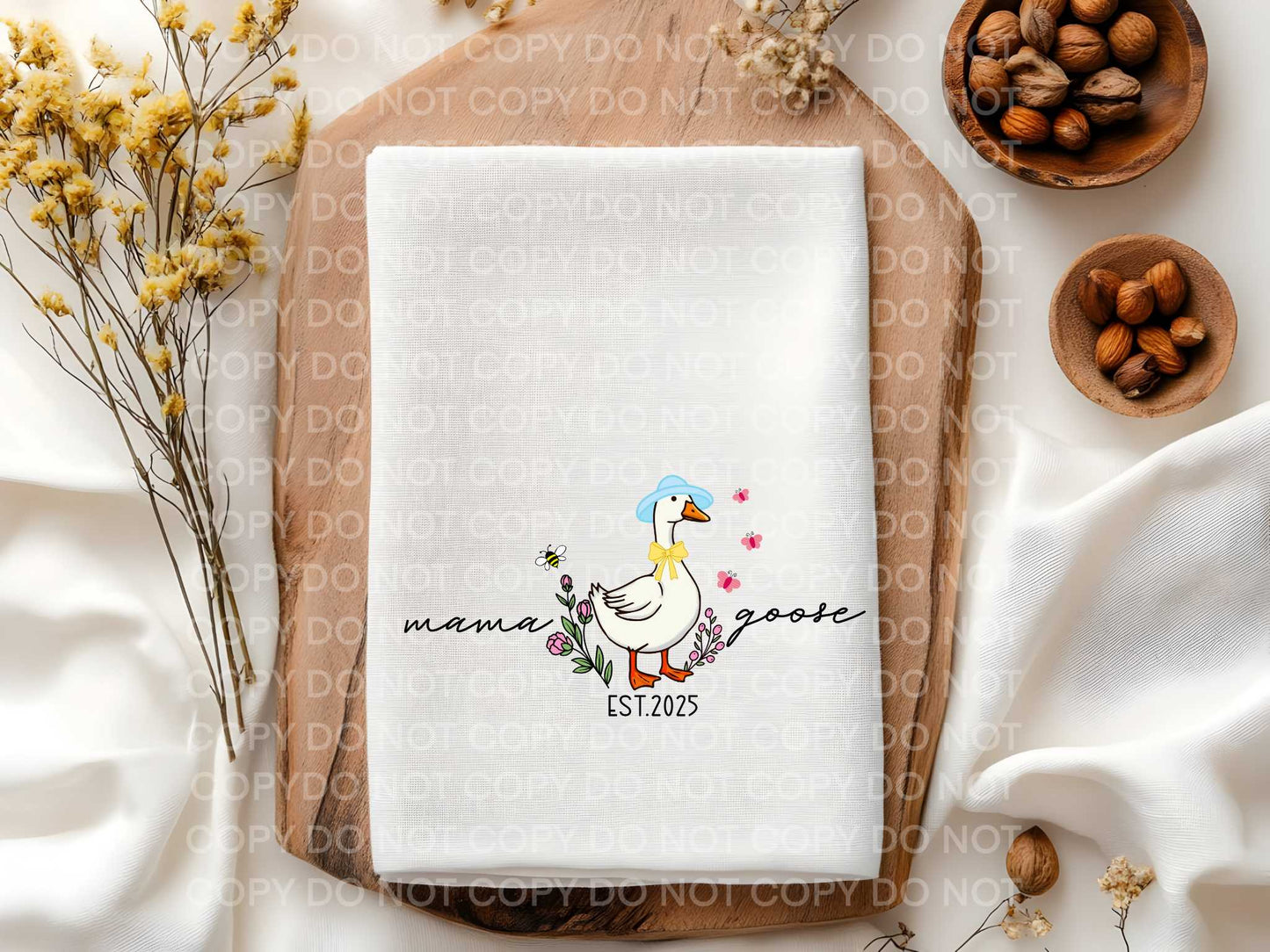 Mama Goose est. 2025 Towel Sublimation Print