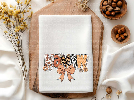 Mamaw Western Floral Towel Sublimation Print