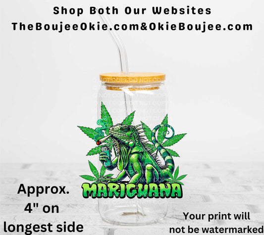 Marighuana Double-Sided UV DTF Decal 420