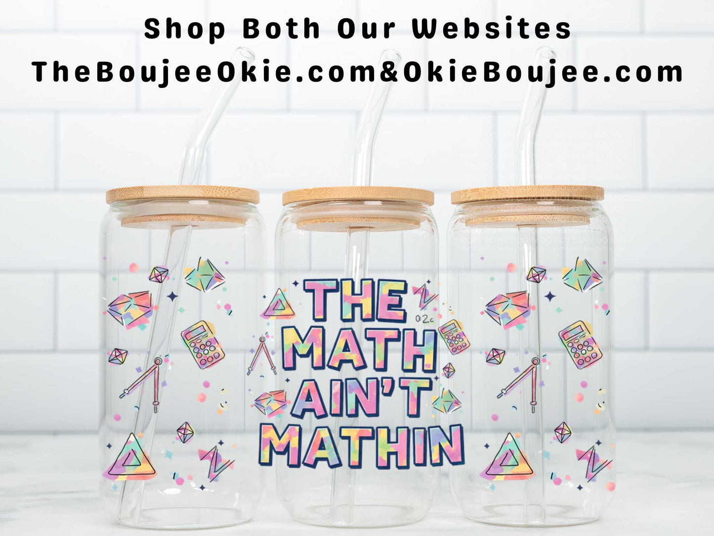 The Math Ain't Mathin Uv Dtf Wrap