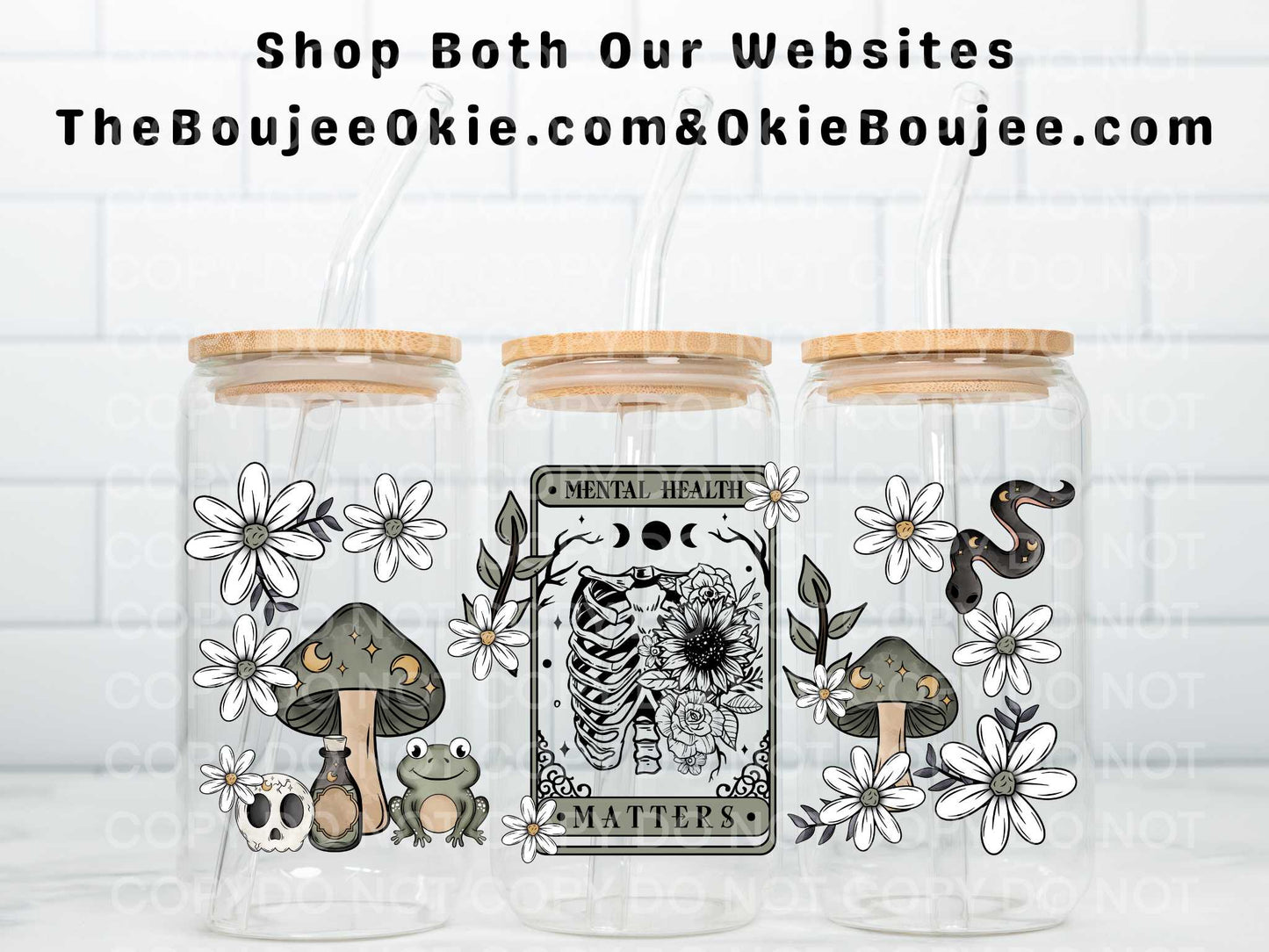 Mental Health Matters Tarot Double Sided Uv Dtf Wrap