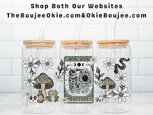 Mental Health Matters Tarot Double Sided Uv Dtf Wrap