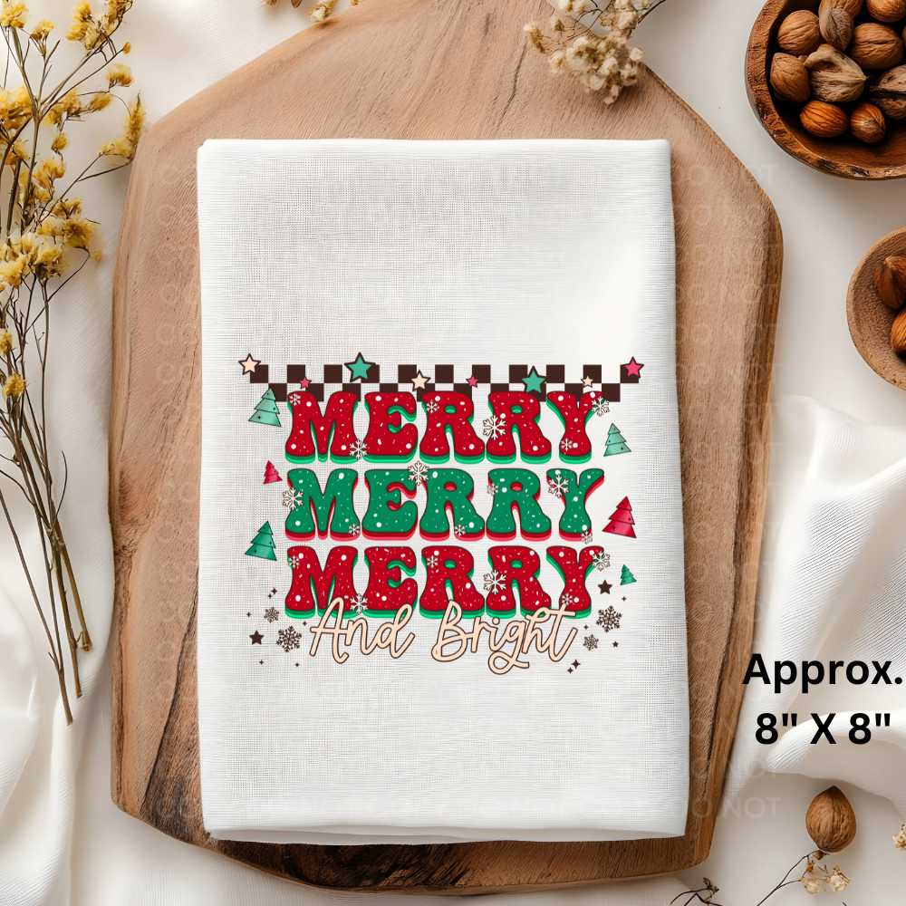 Merry And Bright Sublimation Print