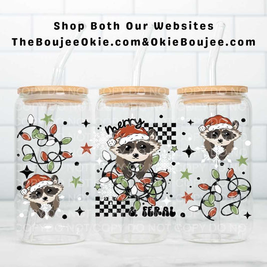 Merry & Feral Raccoon Uv Dtf Wrap