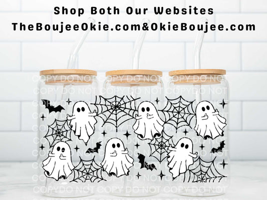 Middle Finger Ghosts Uv Dtf Wrap