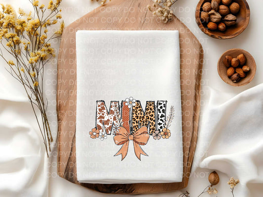 Mimi Western Floral Towel Sublimation Print