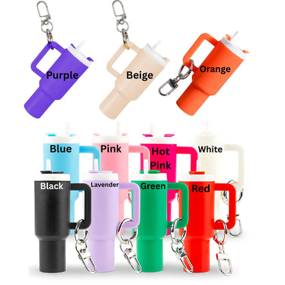 Mini Tumbler Keychain Assorted Colors Glow In The Dark & Regular Colors
