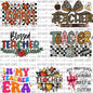 UV DTF Decal Sheets for Mini Tumbler Keychains- Teacher Designs
