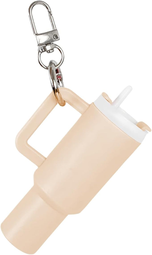 Mini Tumbler Keychain Beige