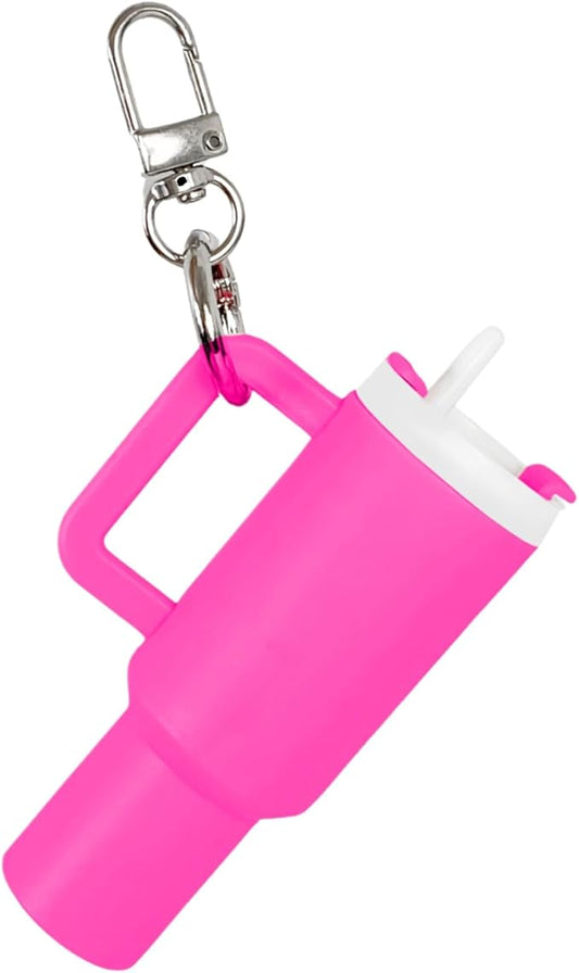 Mini Tumbler Keychain Hot Pink