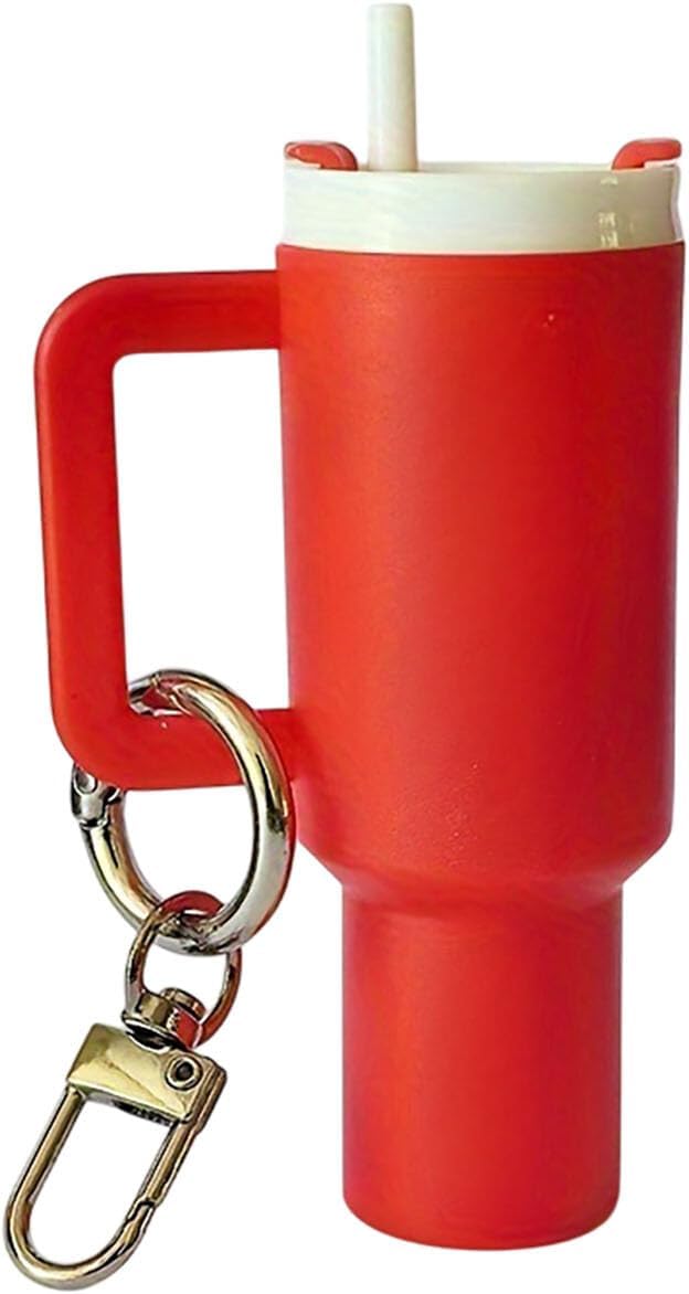 Mini Tumbler Keychain Red